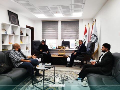 السيدة العميدة تستقبل وفد الاتحاد العربي للتمكين الرقمي وتبحث مواصلة البرامج التدريبية
