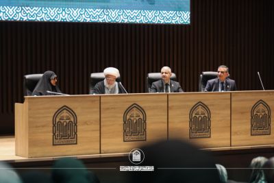 سماحة ألمتولي الشرعي للعتبة الحسينية المقدّسة (دام عزّه) في رحاب جامعة الزهراء (ع) للبنات