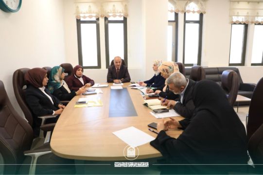 انعقاد الجلسة السادسة لمجلس كلية التقنيات الصحية والطبية