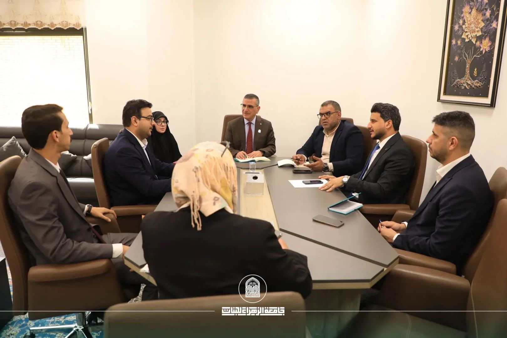 اللجنة التحضيرية للمؤتمر الدولي الخامس WANA تعقد اجتماعها الأول في جامعة الزهراء (عليها السلام) للبنات