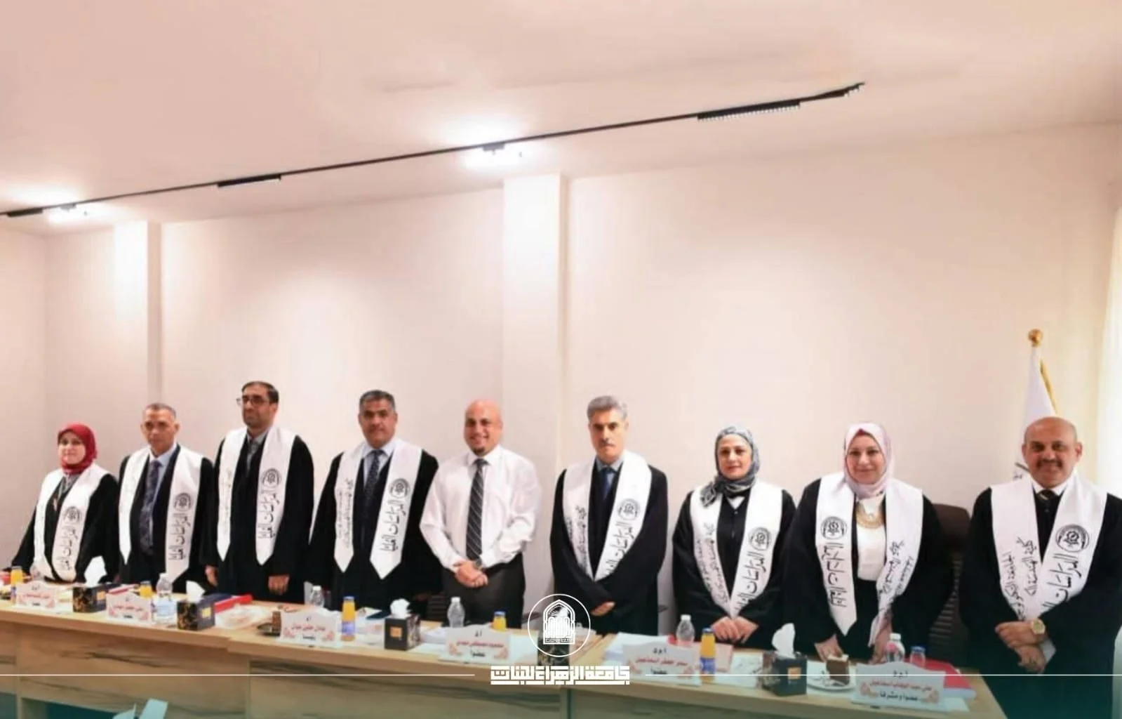 حضور أكاديمي لكلية الهندسة وتكنولوجيا المعلومات في مناقشة أطروحة دكتوراه بالجامعة التكنولوجية