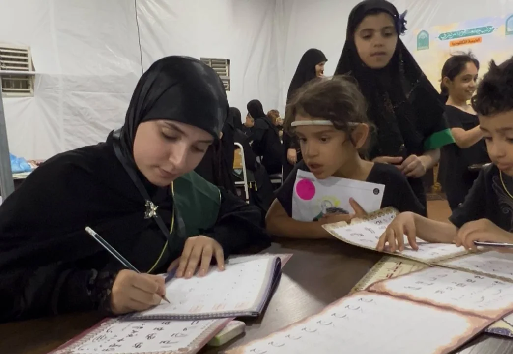 On the Arbaeen Road: Letters Shape into Beauty in the Children’s Calligraphy Corner