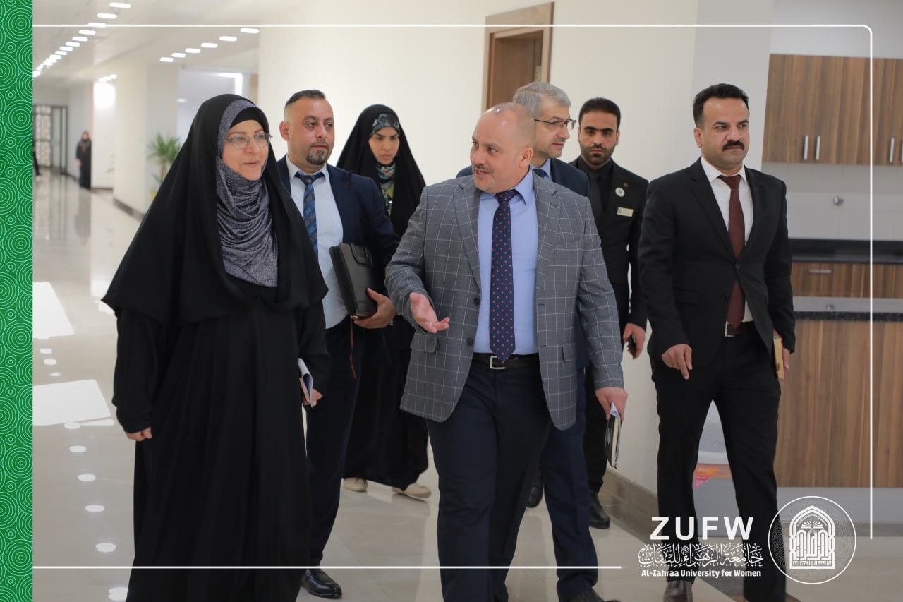 جولة تفقدية لهيئة الرقابة الوطنية لمختبرات جامعة الزهراء (ع ) للبنات