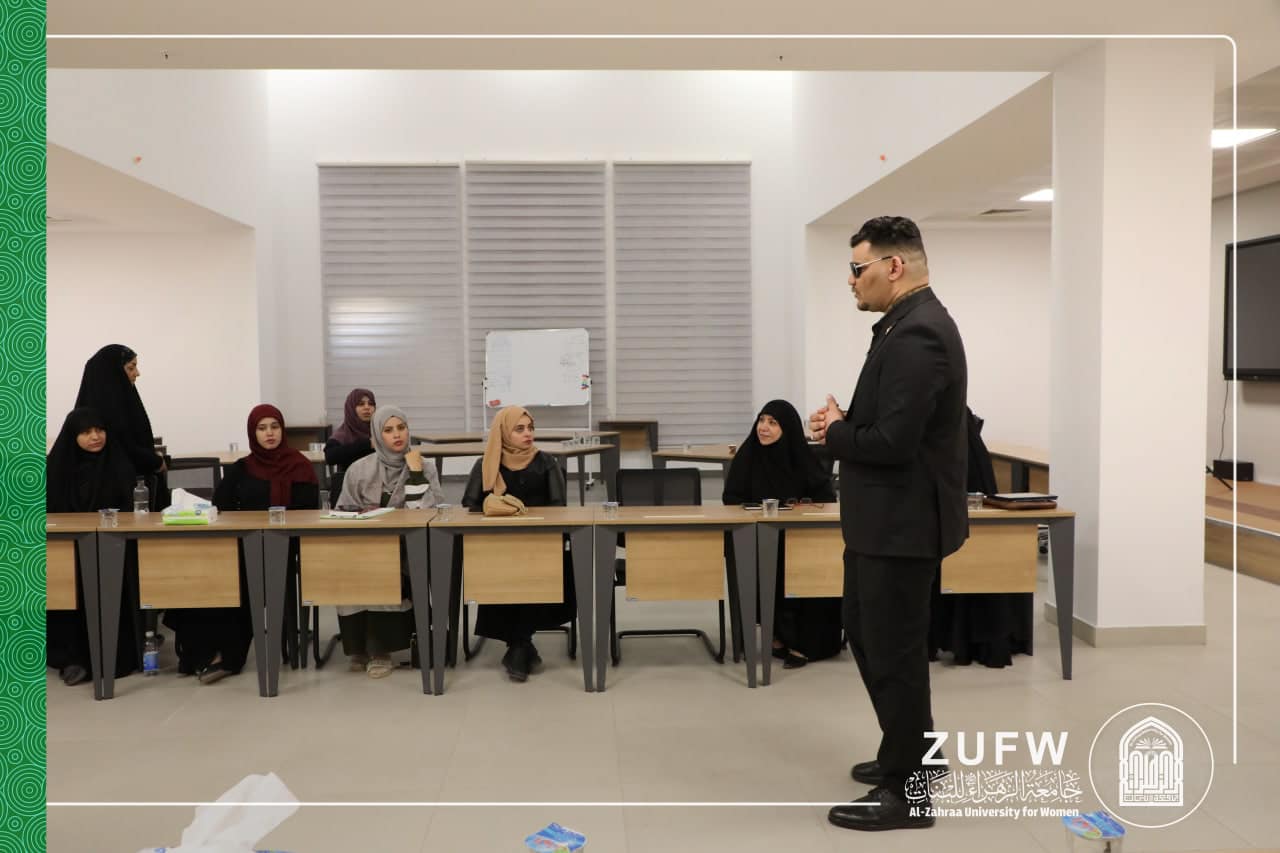 Al-Zahraa University Holds Workshop on the Art of Dealing with the Visually Challenged to Demonstrate Humanitarian Role of Imam Hussein Holy Shrine