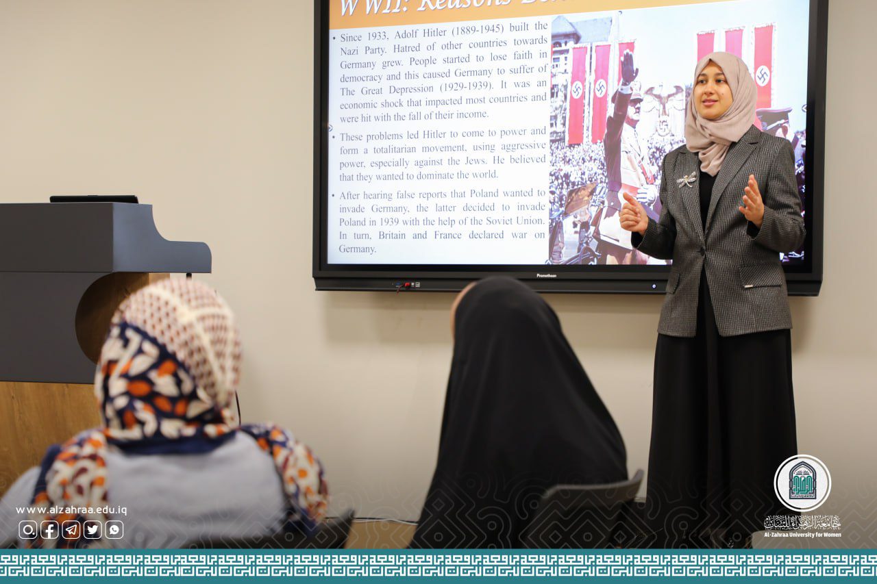 قسم اللغة الانكليزية يقيم ورشة حول A Second Word War Survivor: Anne Frank in Secrecy