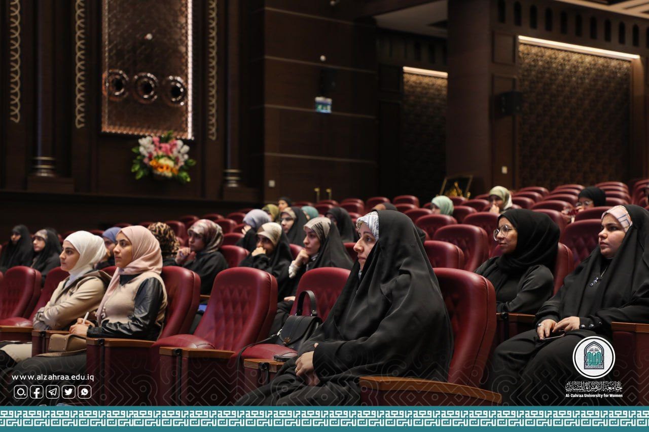 Psychological Counseling and Educational Guidance Division at Al-Zahraa University for Women held an awareness workshop titled “Social Media Platforms for Soft Warfare”. The workshop aimed to cultivate educated and culturally aware individuals with active media presence, on the occasion of Al-Mab'ath Al-Nabawi, (when Prophet Mohammad (PBUH) was appointed as the greatest divine messenger of Islam). The event was led by Ms. Malak Sbeity, a Lebanese professor and activist, on Sunday, February 19, 2023, at Um Abiha Hall. Ms. Sbeity managed to shed light on the dangers posed by soft warfare to cultural, national, as well as religious identities. Furthermore, she identified social media as a key instrument to inflict such hazards. To counter that menace, the presenter discussed strategies centered on the creation of successful female role models in society without intellectual superficiality and apathy. Ms. Sbeity concluded with particular focus on the significance of sharing meaningful and purposeful content as a responsible means of ownership by women of their personal social media platforms.