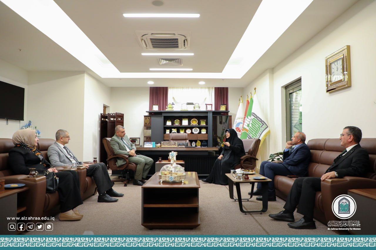 وفد من دائرة التعليم الجامعي الأهلي يزور جامعة الزهراء (عليها السلام)
