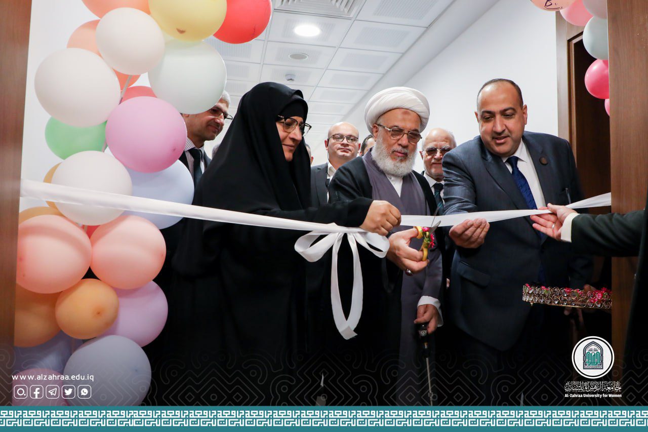 The legal custodian of the Holy Husseynia Shrine inaugurates two anatomy laboratories and a set of programs at Al-Zahraa University for Women.
