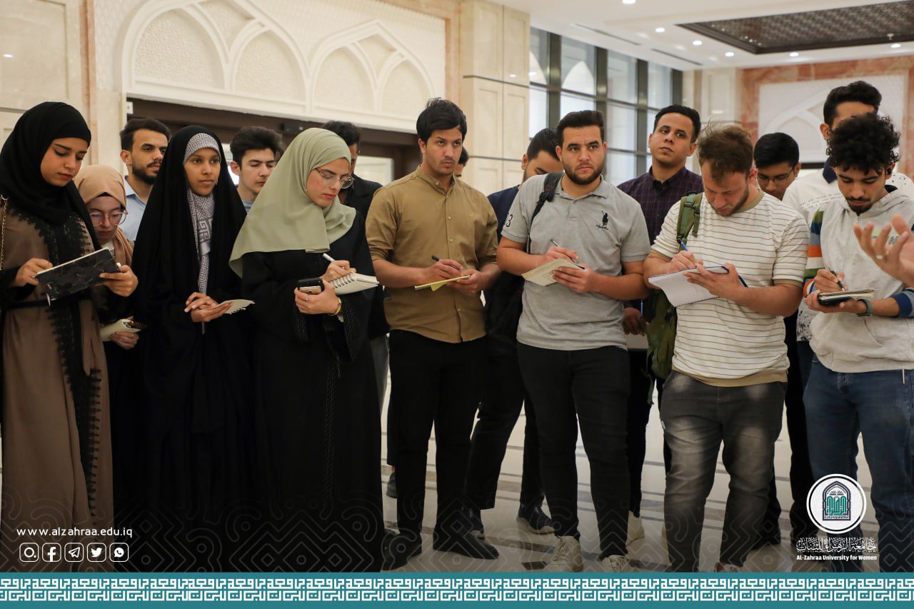 وفد طلابي من كلية هندسة العمارة ينظم سفرة علمية إلى جامعة الزهراء (عليها السلام) للبنات