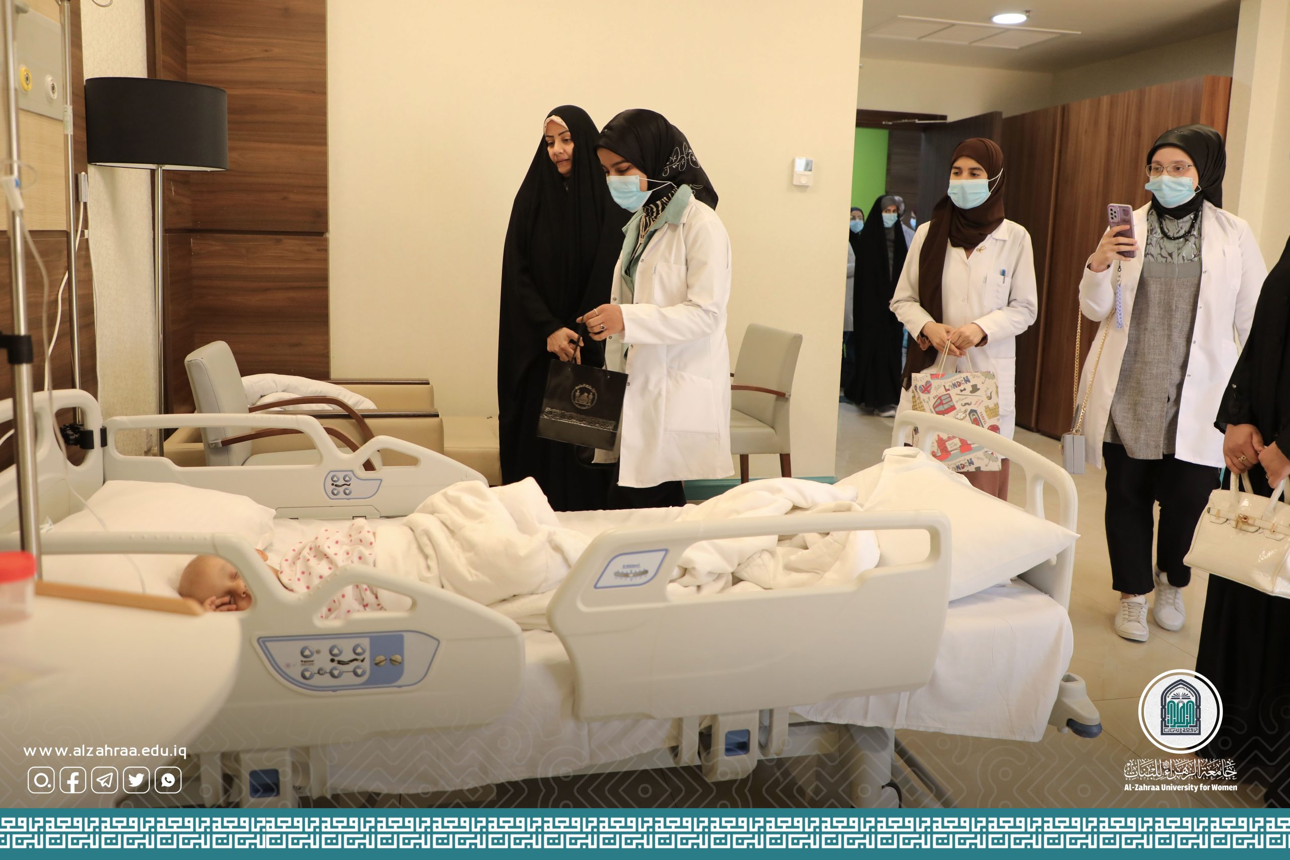 Anesthesia Female Students on Voluntary Visit to Warith International Foundation for Tumor Treatment