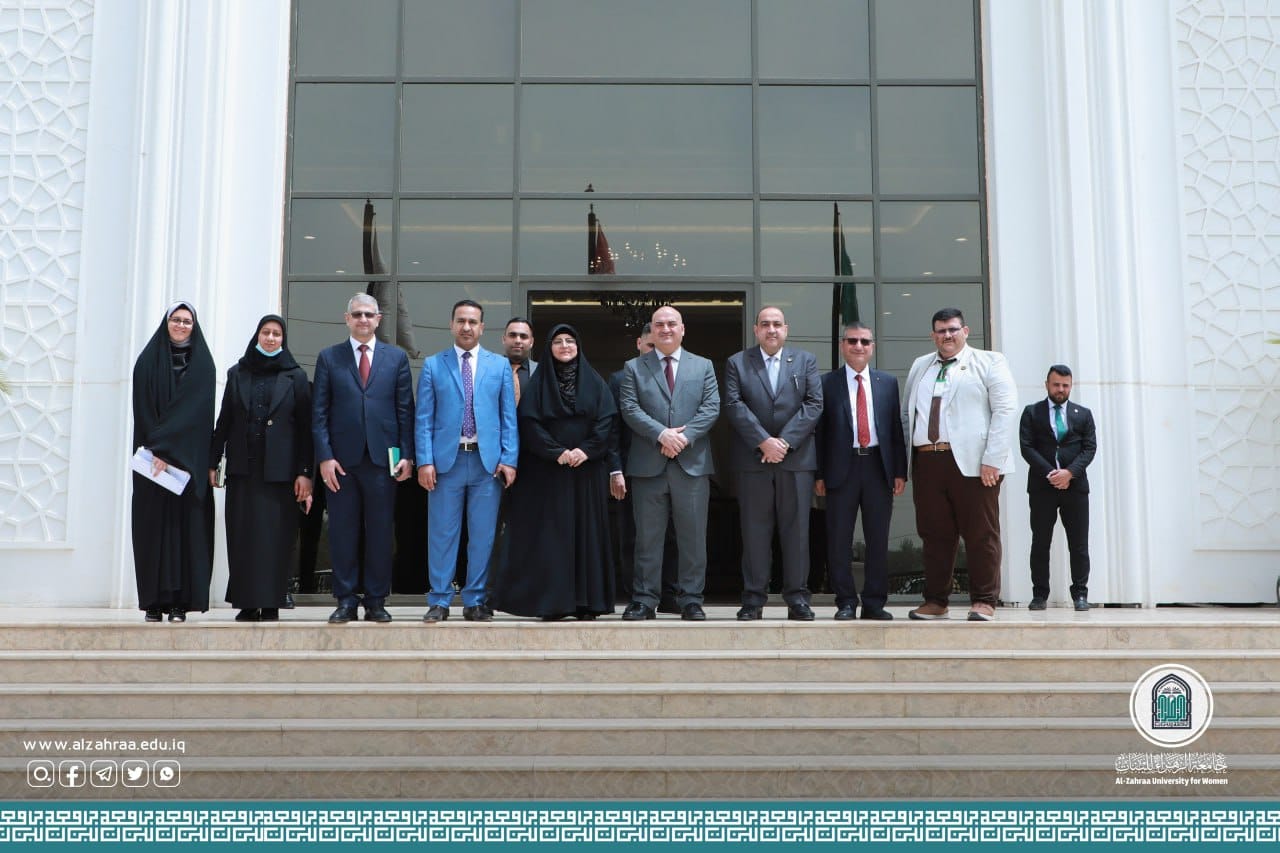Al-Zahraa University for Women receives the honorable Undersecretary for Scientific Research Affairs.