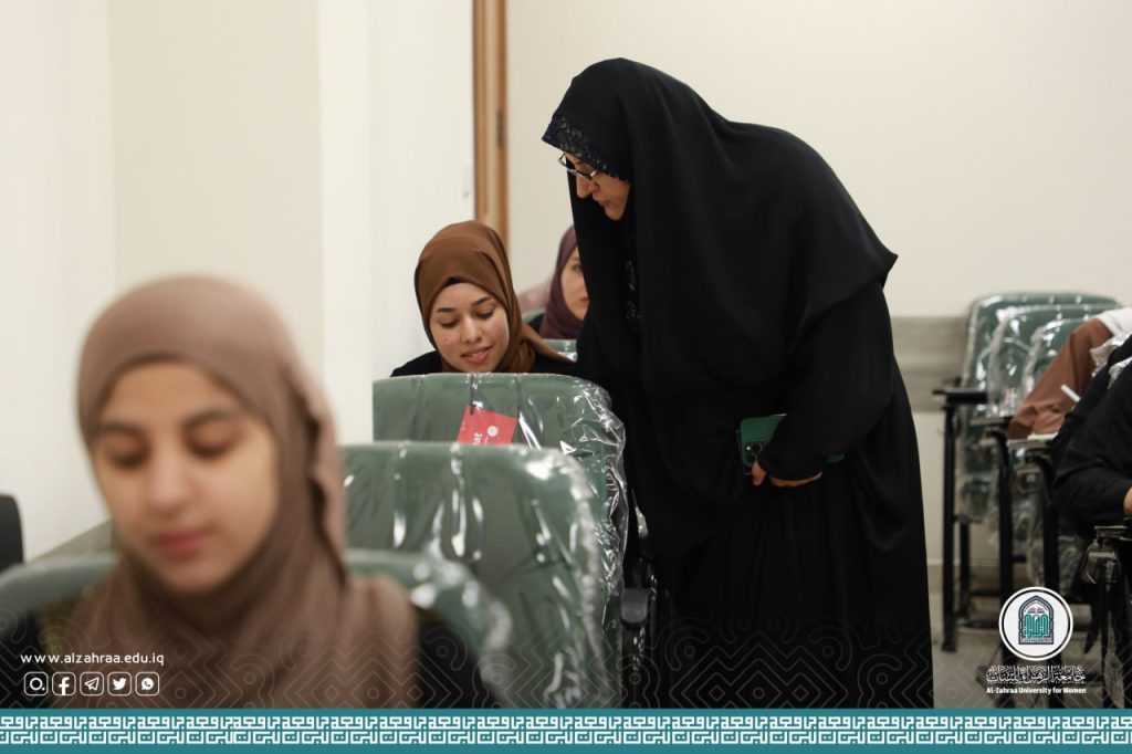 رئاسة جامعة الزهراء (عليها السلام) للبنات وأعضاء من مجلسها الموقر في جولة تفقدية لسير الامتحانات النهائية