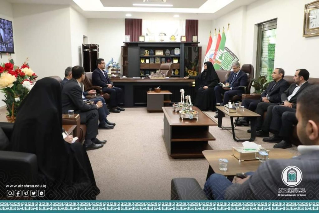 وفد عالي المستوى من وزارتي التعليم والصحة الإيرانية يزور جامعة الزهراء(عليها السلام) للبنات