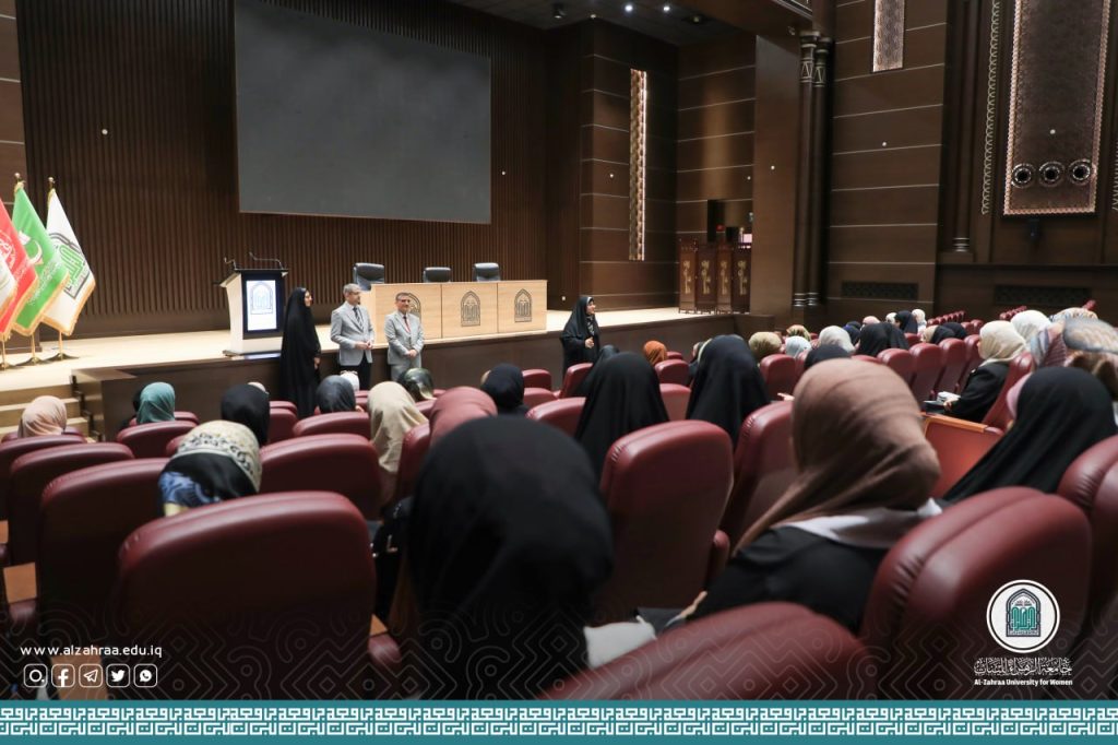 اللقاء التوديعي لخريجات الدفعة الأولى لكلية التربية وكلية التقنيات الصحية والطبية بقاعة أم أبيها في جامعة الزهراء(عليها السلام) للبنات.