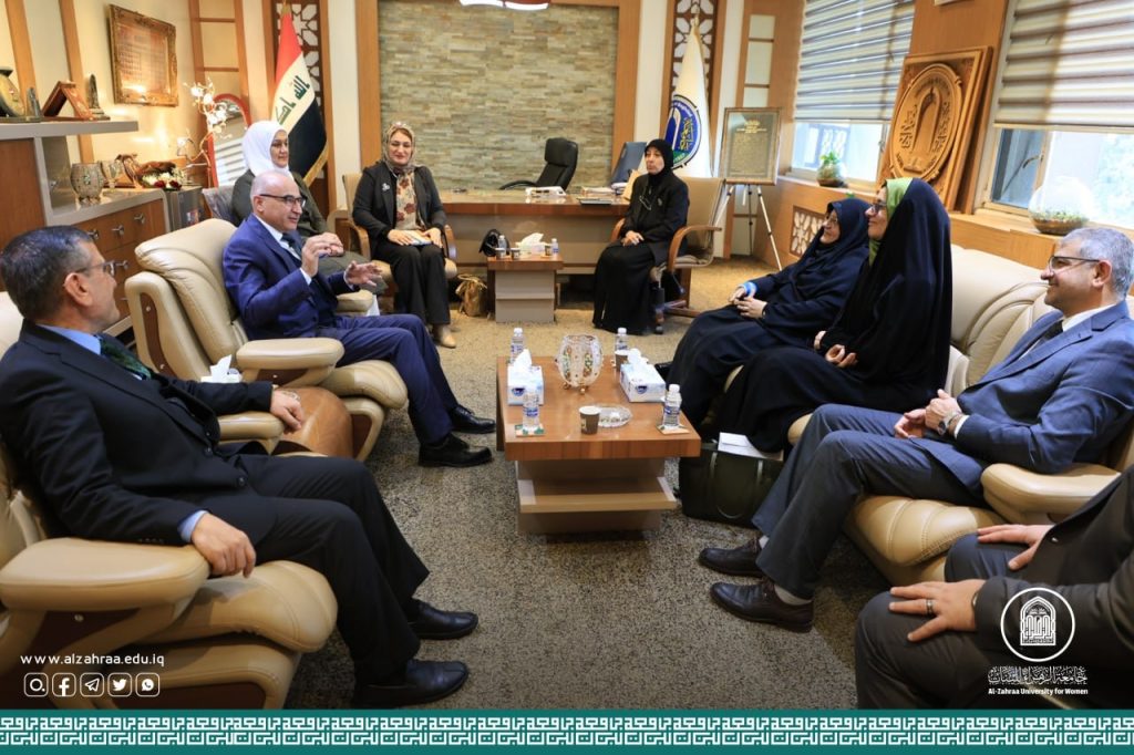 A Delegation From Al-Zahraa University For Women Visits The University of Baghdad And Meets With Its President And The Deans Of Faculties At The University
