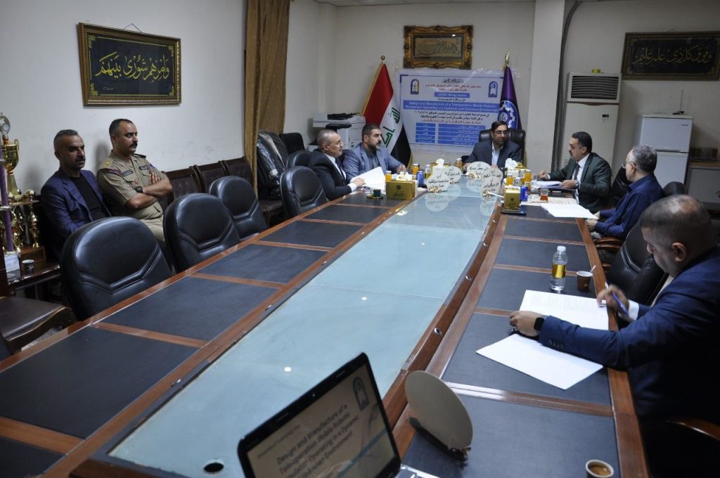 عميد كلية هندسة تكنولوجيا المعلومات يترأس لجنة مناقشة رسالة ماجستير