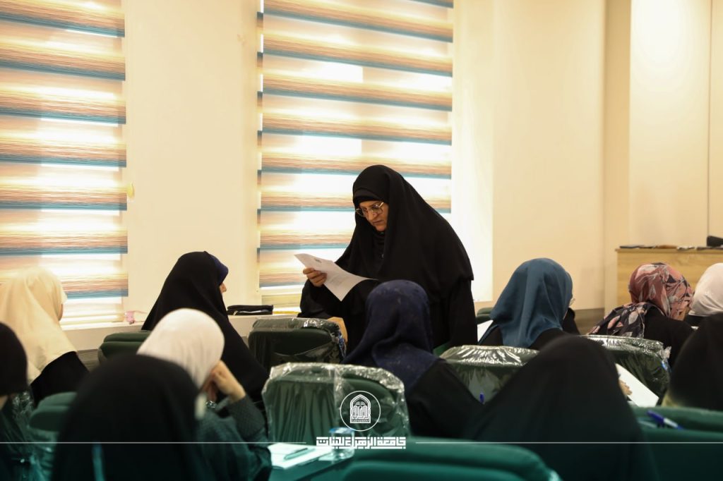 بحضور رئيسة جامعة الزهراء(ع) استمرار متابعة سير الامتحانات النهائية في كليات واقسام الجامعة
