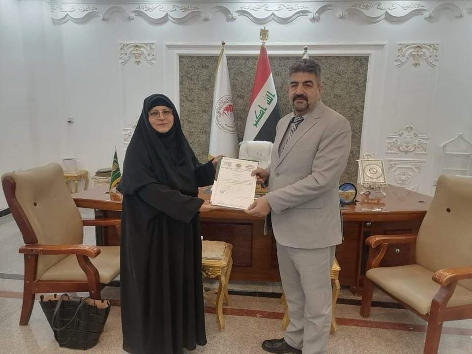 رسالة ماجستير تفتح أفق التعاون بين جامعتي الزهراء للبنات وواسط