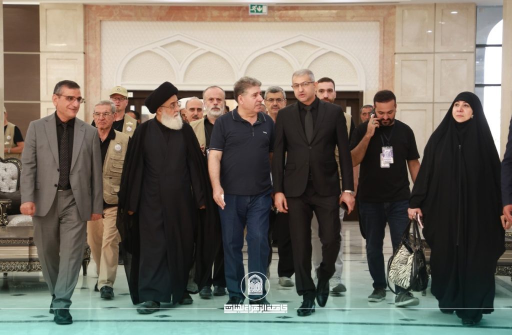 Visiting Delegation from various countries invited by Karbala Center for Studies and Research of the Holy Shrine of Imam Hussein called on Al-Zahraa University for Women